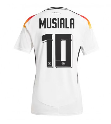 Alemania Jamal Musiala #10 Primera Equipación Mujer Eurocopa 2024 Manga Corta